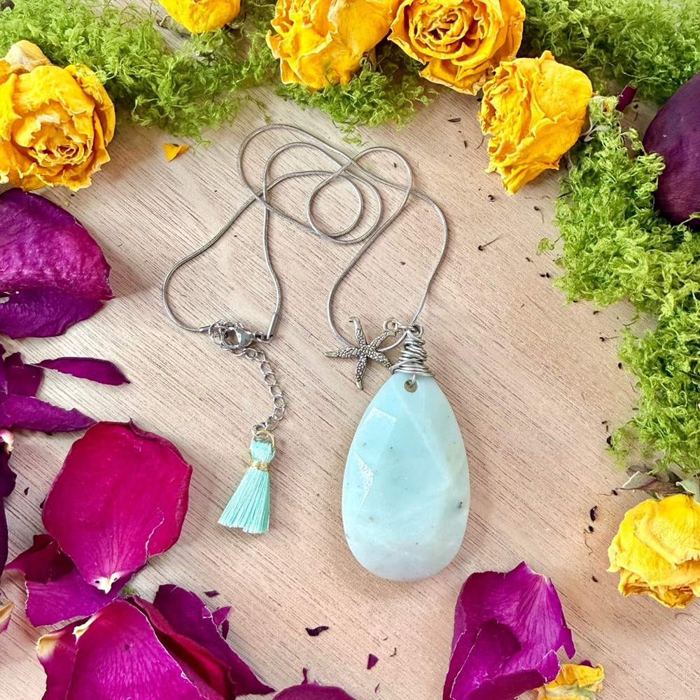 Amazonite Pendant Necklace | Calming & Truth Stone